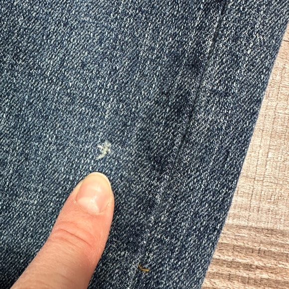 Y2K Cache Size 6 Denim Capri Jeans Cropped Blue Rhinestones Beaded Cuffed - Picture 7 of 13